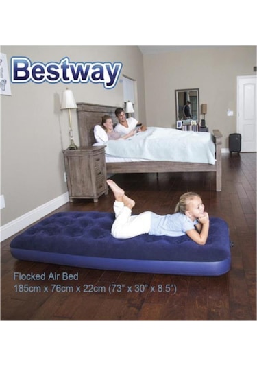 Bestway 67000,tek Kişilik Şişme Yatak 185x76x22 Cm Lacivert