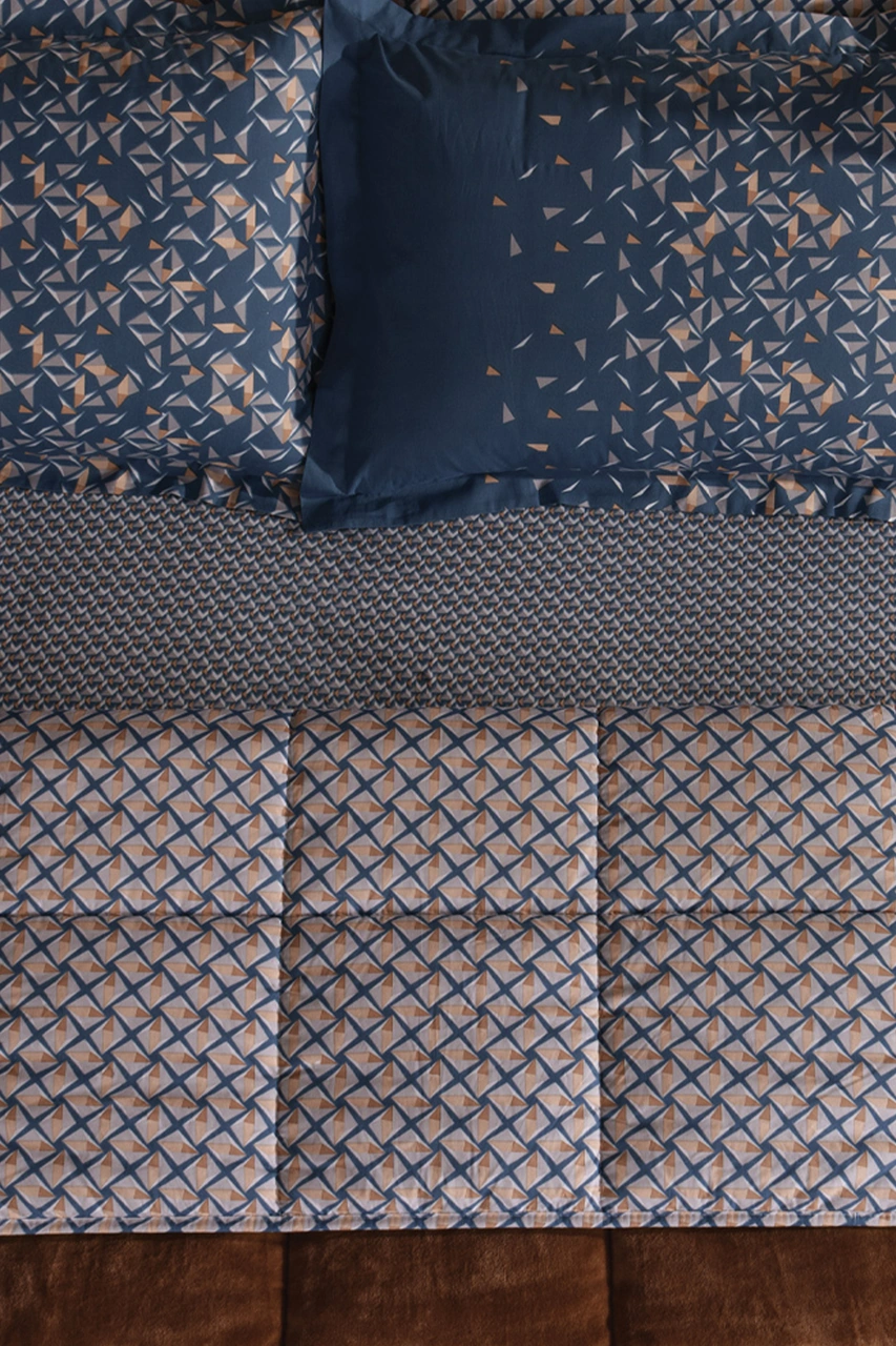 Puffy Gretel Çift Kişilik Threefy Uyku Seti - Camel