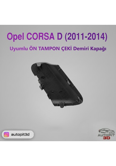 Opel Corsa D 2011 2014 Uyumlu Ön Tampon Çeki Demiri Kapağı