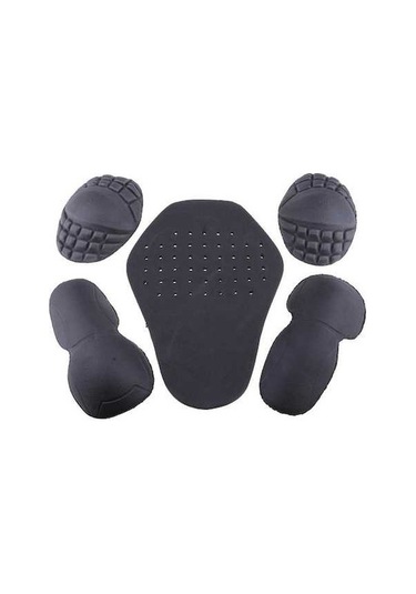 Ganzhoushop Zırh Suntek Sırtlık Pedi Omuz Motosiklet Koruma Dirsek Adet 5 Ys Siyah