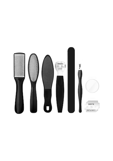 8 Adet/takım Profesyonel Ayak Bakımı Pedikür Nasır Ölü Cilt Sökücü Ayak Dosya Mısır Temizleme Aracı