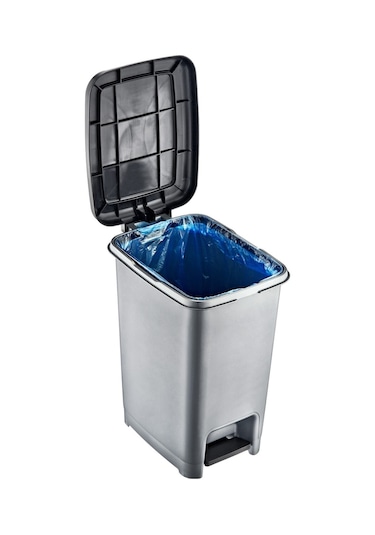 Bvlx 40 Lt Slim Pedallı Çöp Kovası Beyaz