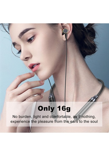 Skycity Kolle Takılı Bluetooth 5.1 Kulaklık - Spor İçin Kablosuz, Manyetik Tutma, 15 Saat Çalma Süresi, Kırmızı