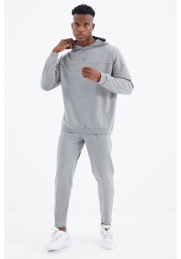 Tommy Life Kelvin Gri Melanj Kelvin Basic Erkek Eşofman Takım - 85230 GRİ MELANJ
