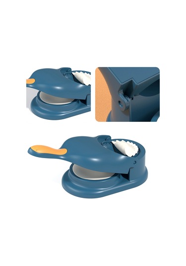 Kosona Mavi Ev Kullanıma İçin Manuel 2'li Manti Hamuru Sıkma Ve Sarma Aleti, Mutfak Zırhlı Plastik Hamur Kalıbı Diğer