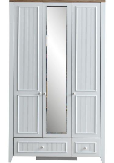Yalı Modern 3 Kapaklı Aynalı Elbise Dolabı 125 60 211