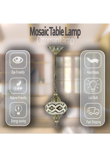 Mozaik Gece Lambası Anneler Günü Hediyesi Mozaik Lamba Renkli
