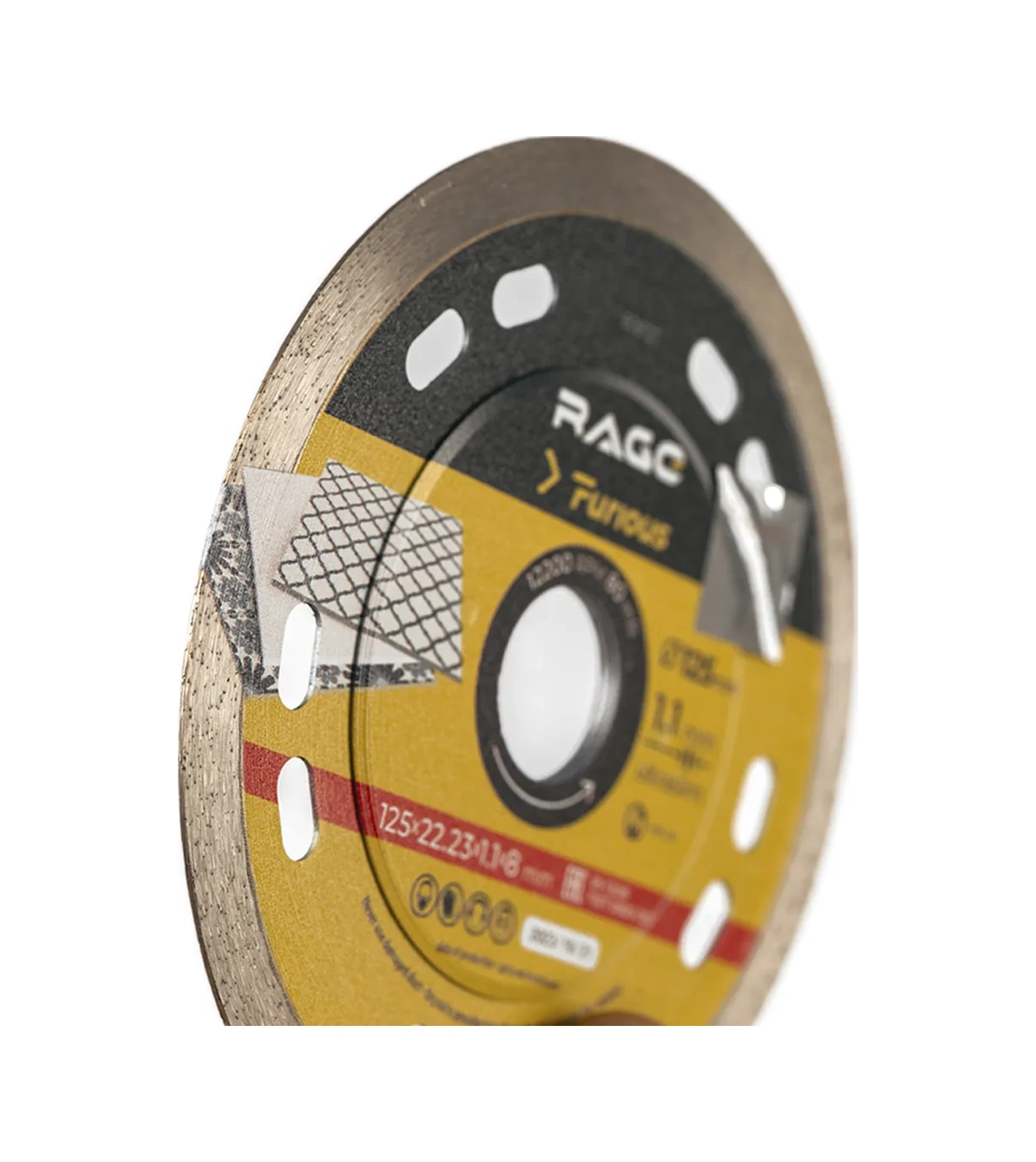 Rage Seramik İçin Tam Ultra İnce Elmas Disk 125 Mm 204152667