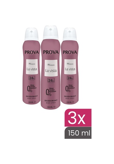 Prova La Vista Kadın Deodorant 3 x 150 ML