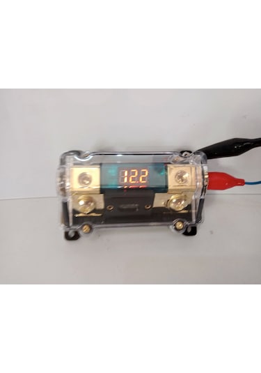 Voltmetreli Amfi Sigortası Ysnsounds Dijital Voltmetre Ve Anfi Sigortası 200 Amper