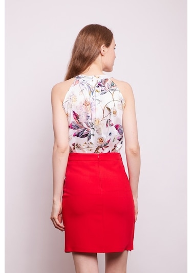 Jument Yüksek Bel Anvelop Kruvaze Etek