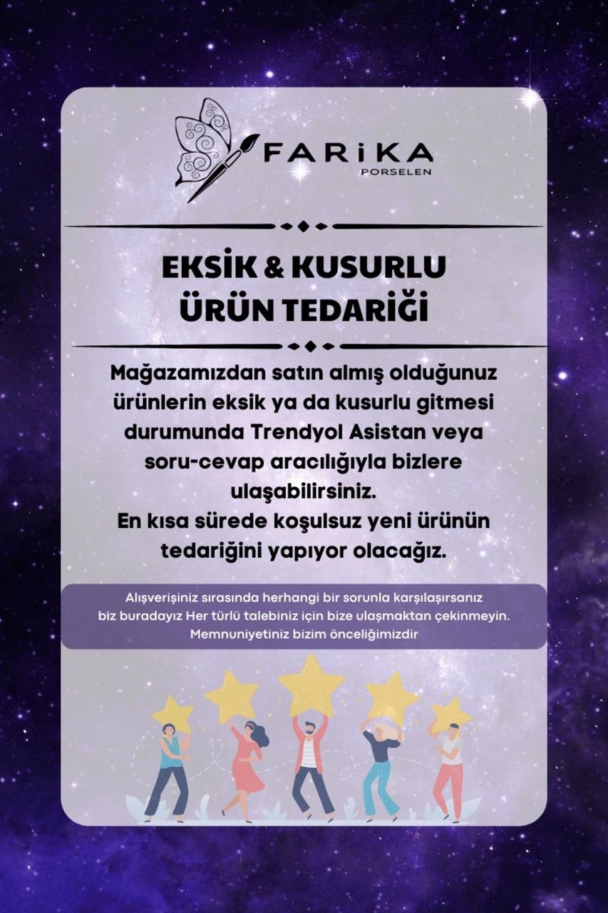Karizma Hayat Ağacı 4 Parça Çerez Tabağı Kırık Beyaz