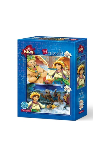 Art Puzzle Sihirli Lamba 2x100 Parça Erkek Çocuk Yapboz