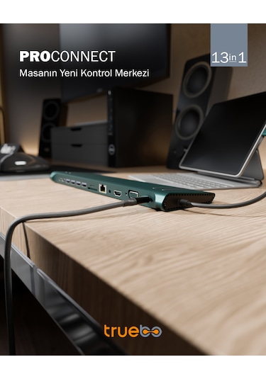 Truebo ProConnect 13in1 Type-C Stand Hub Çoklayıcı