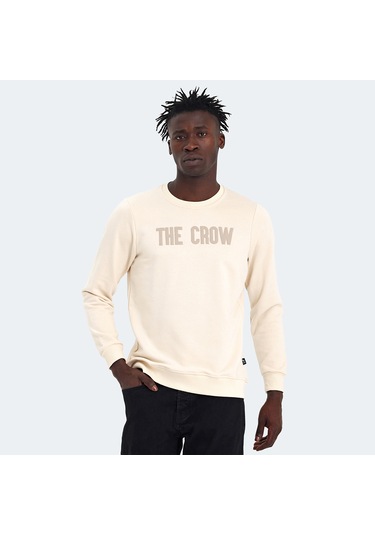 The Crow THE CROW Erkek  Ekru Sweatshirt