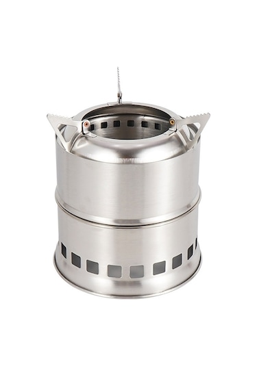 Jzcat Saplı Stil B Odun Sobası Gümüş