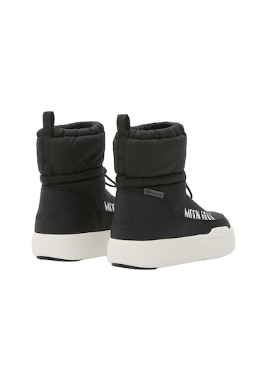 N001 Black Bot Kız Çocuk 80d3440090 Moon Boot Jr Park Tube Mid Wp Siyah