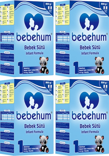 Bebehum 1 No Bebek Sütü 0-6 Ay 800 Gr X 4 Adet