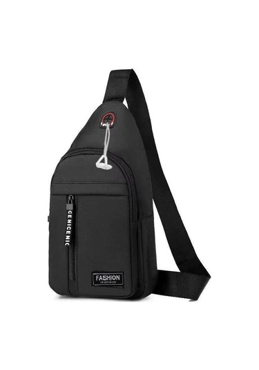 Erkek Göğüs Çantası, Omuz Çantası Siyah