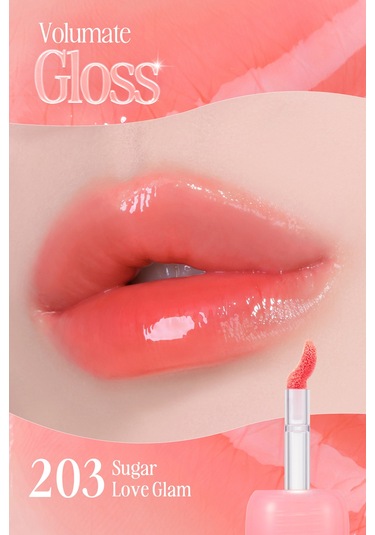 Clio Pigmentli Parlak Bitişli Dolgunlaştırıcı Lip Gloss Clıo Volumate Gloss 203 Sugar Love Glam