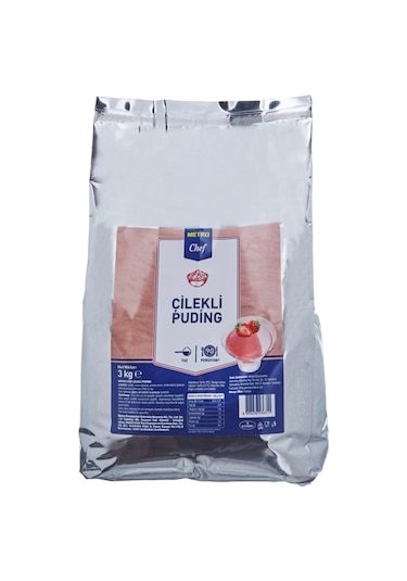 Çilekli Puding Strawberry 3 Kg