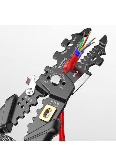 Teltree 25 Fonksiyonlu Profesyonel Kablo Soyma Pensesi - Çok Amaçlı, Ergonomik Ve Dayanıklı Elektrikçi Aleti