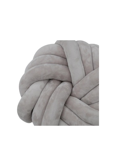 Suntek 4 Renk Peluş Dekoratif Kırlent Yumuşak Arka Koltuk Gri Gri