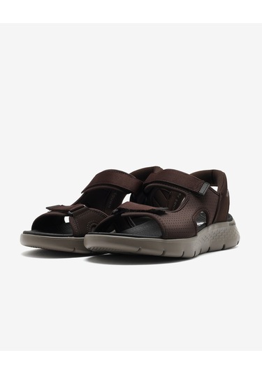 Skechers Go Walk Flex Sandal - Easy Entry Erkek Kahverengi Sandalet 229210 Brn Kahverengi