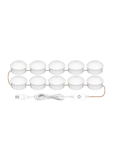 Usb Touch Partming Beauty Dolgu Işığı For 10 Leds Beyaz