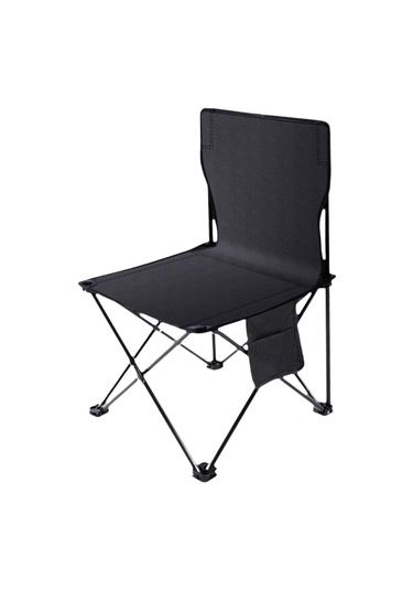 Homyl Kamp Katlanır Sandalye Cep Açık Yürüyüş Seyahat L Siyah Çok Renkli