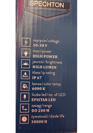 Marıne Led Sis Ve Çalışma Lambası Dc 10-30v 27w Dairesel 50mm
