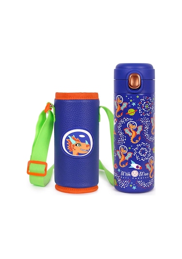 Milk&moo Çelik Çocuk Matarası Ponix 420 Ml Lacivert