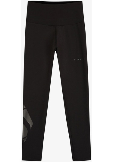 Skechers W Big Logo Legging Kadın Siyah Tayt