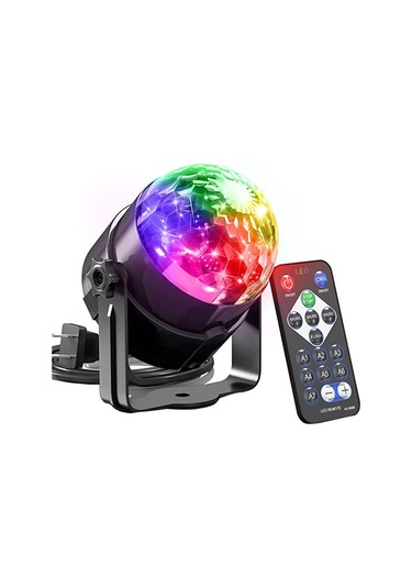 Rgb Uzaktan Kumandalı Mini Led Sihirli Top Lamba Sahne Efekti Işığı Disco Ktv Kulübü Bar Ev Partisi İçin