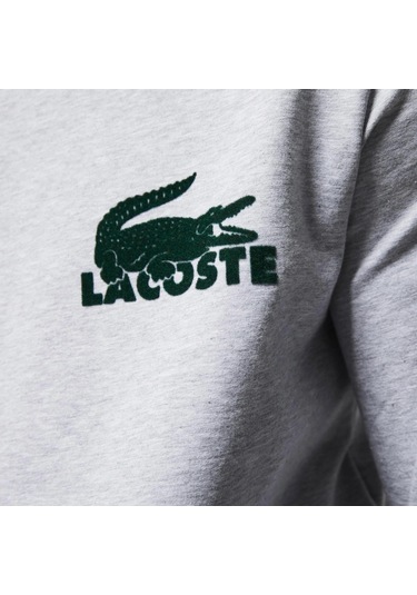 Lacoste Erkek Sweatshırt Sh7477-00-y9k Gri