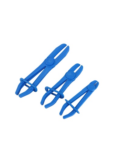 Ximistore9 3'lü Esnek Nilon Hortum Somunu Seti - Fren Ve Yakıt Hortumları İçin Islak Kenarli Uçlar, Çesitli Boyutlar, Mavi