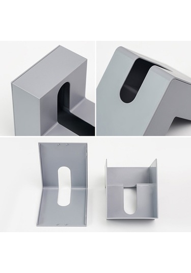 Sones Yaratıcı Basit Ev Plastik Peçete Kağıdı Saklama Kutusu Beyaz