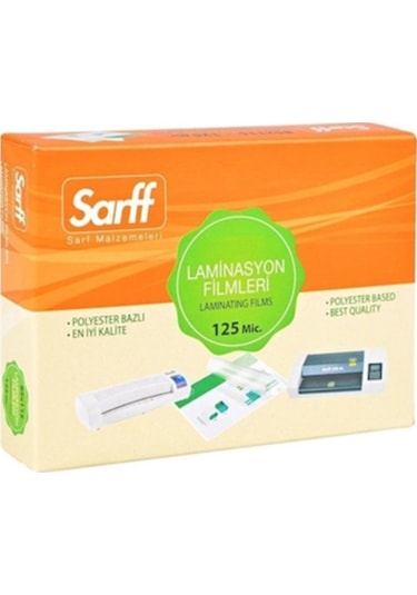 Sarff 125 Mikron A4 Pvc Laminasyon Filmi 100 Lü Paket