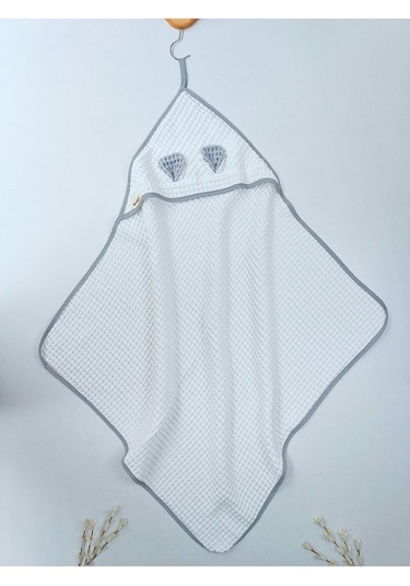 Ekru Pike Bebek Battaniyesi Doğal Organik Uyku Çift Taraflı Bebek Havlu Örtü Yenidoğan Mevsimlik Beyaz