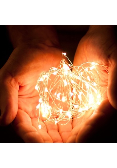 2'li Paket 6,5 Ft 20 Led Işık, Pati İçin Pil İle Çalışan Işık Dizileri Diğer