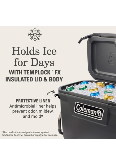 Coleman Convoy Wheeled 65 Qt Tekerlekli Soğutucu Buzluk 61.5 Lt 001