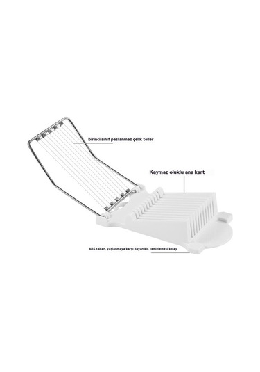 Createtech Paslanmaz Çelik Dilim Kesici - Mutfak Ve Yemekler İçin Diğer