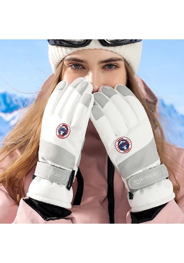 Golovejoy Sk29 Bir Çift Kış Kayak Eldiveni Termal Isıtıcı El Kapağı Dokunmatik