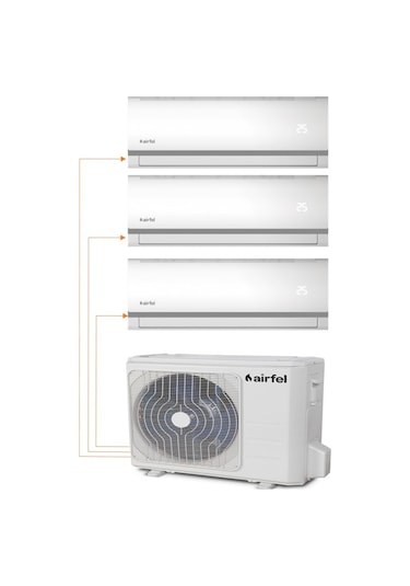 Airfel 30000 BTU 1 Dış + 3 İç Ünite (9+12+18) Duvar Tipi Multi Klima