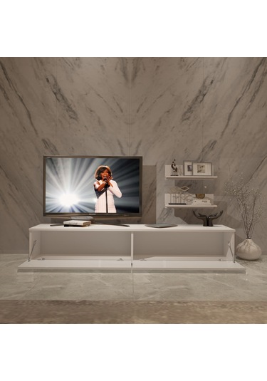 Decoraktiv Eko 4 Mdf Std Tv Ünitesi Tv Sehpası Beyaz
