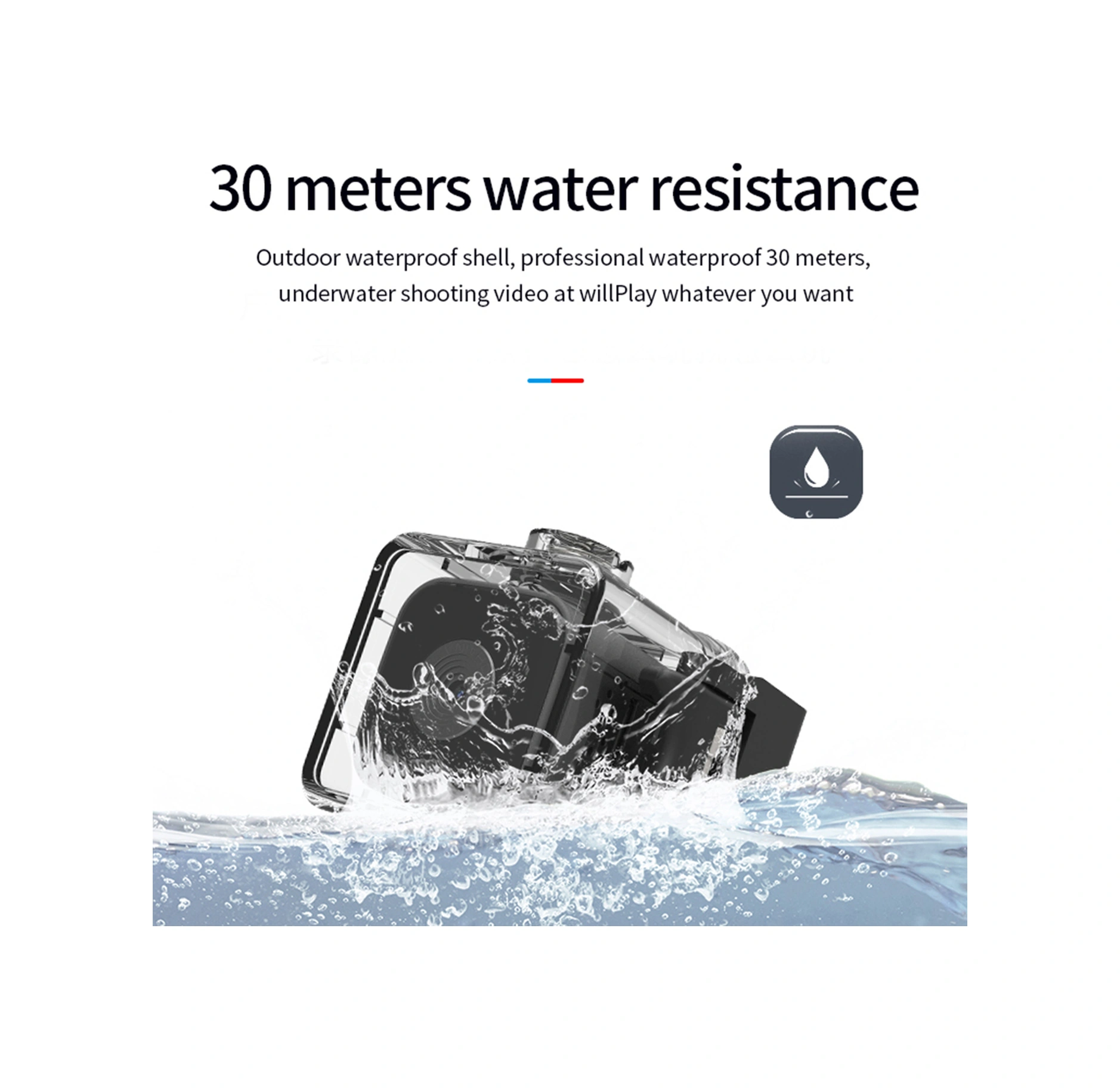 Padalink Sq28 1080p Hd Gece Görüşlü Su Geçirmez Kamera - Manyetik Mini Dv Spor Kamerası, 128g Tf Kart Desteği Siyah