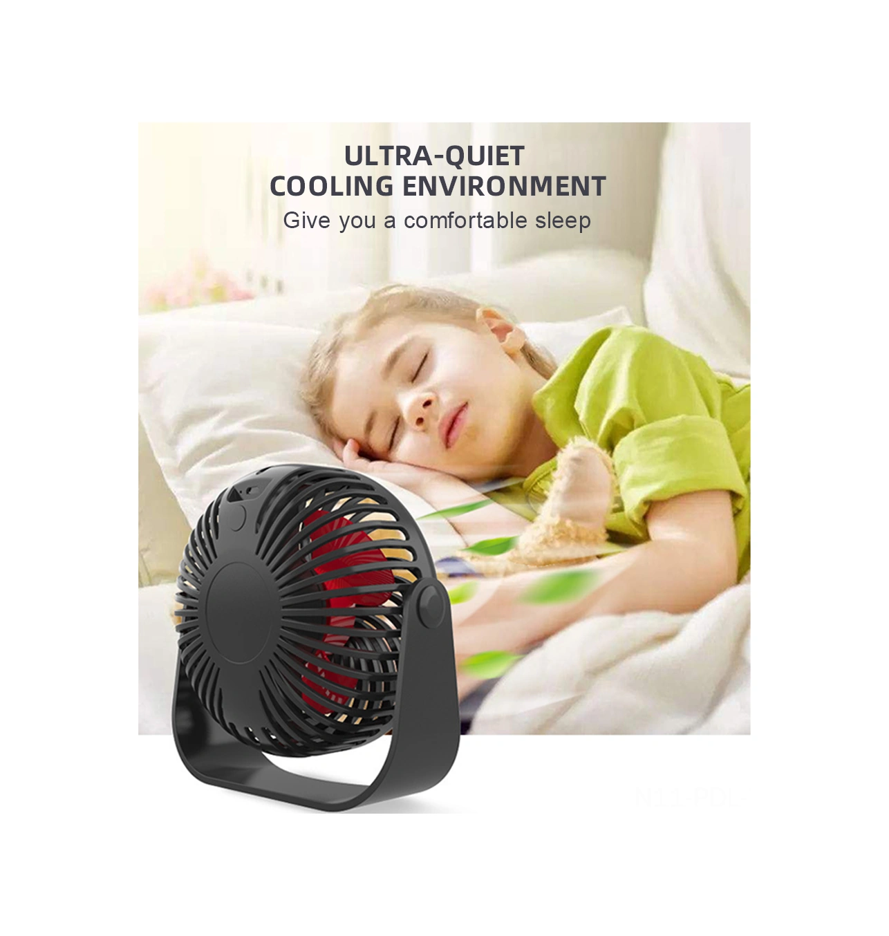 Padalink Mini Masa Fanı - Beyaz, 3 Hız Ayarı, 360 Döner Kafa, 2000mah Pil, 5-8 Saat Süre, Sessiz Dc Motor, Usb Şarjlı, Ofis/dormada Kullanıma Uygun