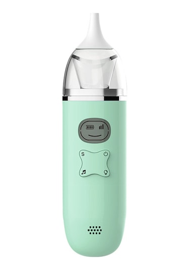 Vkemall Bebek Burun Aspiratörü, 3 Seviye Emme Gücü Ve Led Ekranlı, Yumuşak Müzik İle Rahat Solunum Sağlayıcı, Silikon Uçlar Pembe/yeşil