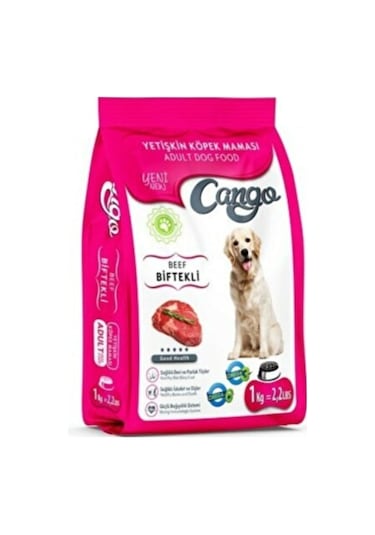 Cango Biftekli Yetişkin Köpek Maması 1 KG