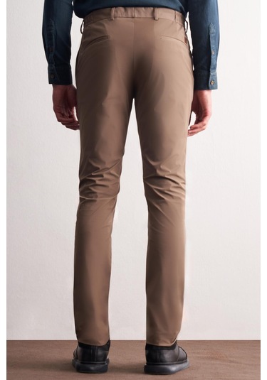 Koyu Vizon Yan Cep Düz Paça Slim Fit Chino Casual Pantolon 1003255158 Koyu Vizon